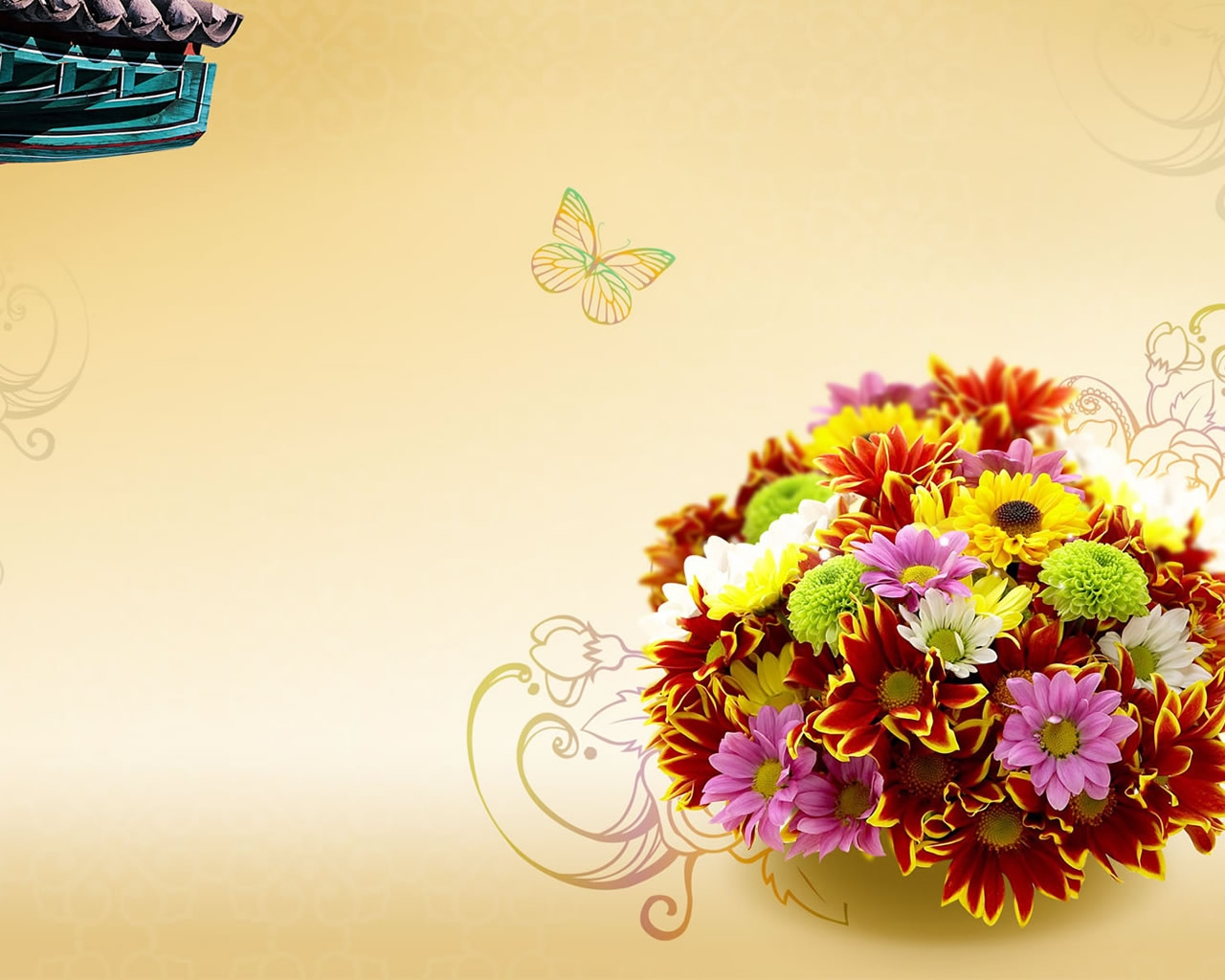 Spring bouquet for 1280 x 1024 resolution