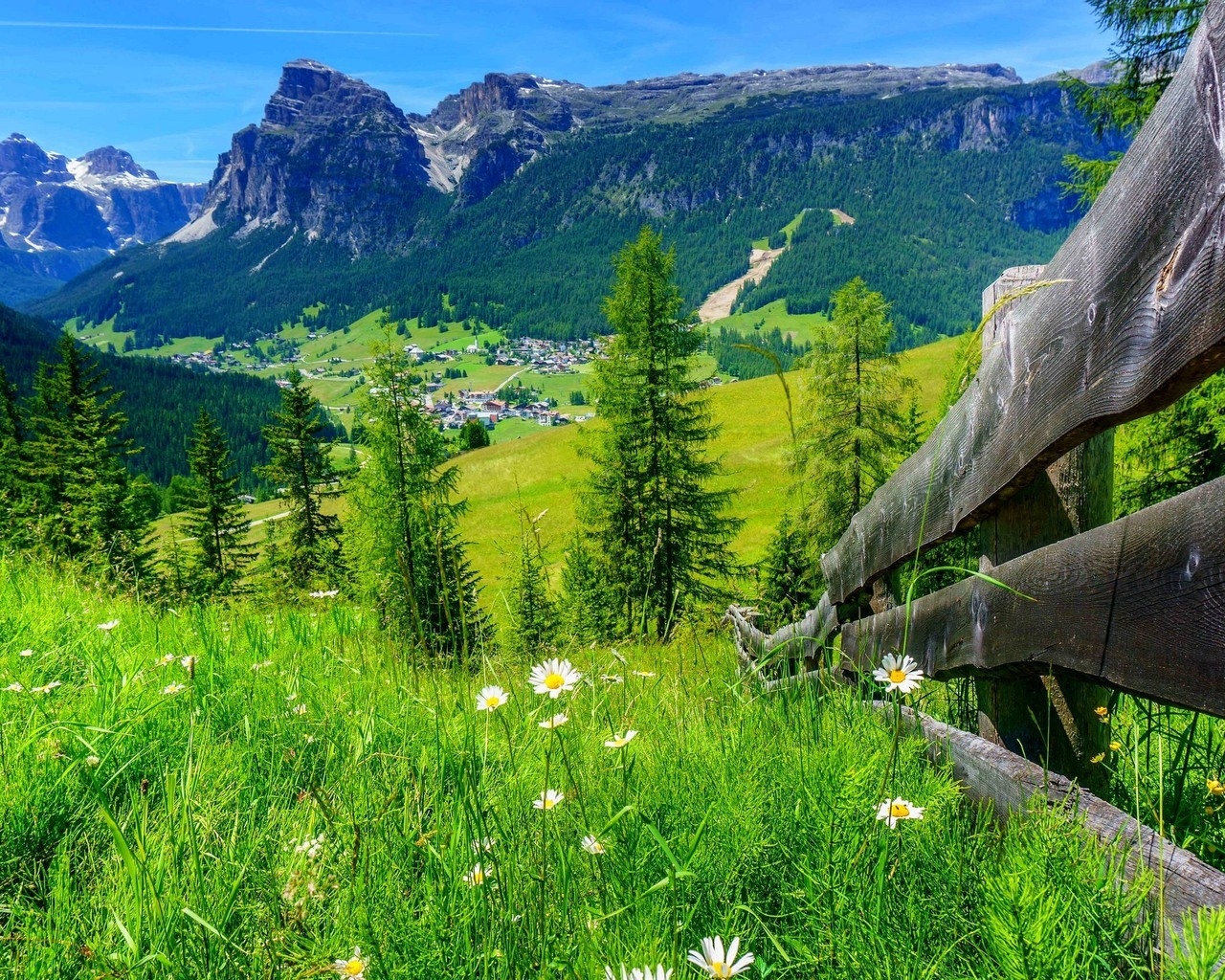 Spring Mountain Landscape for 1280 x 1024 resolution