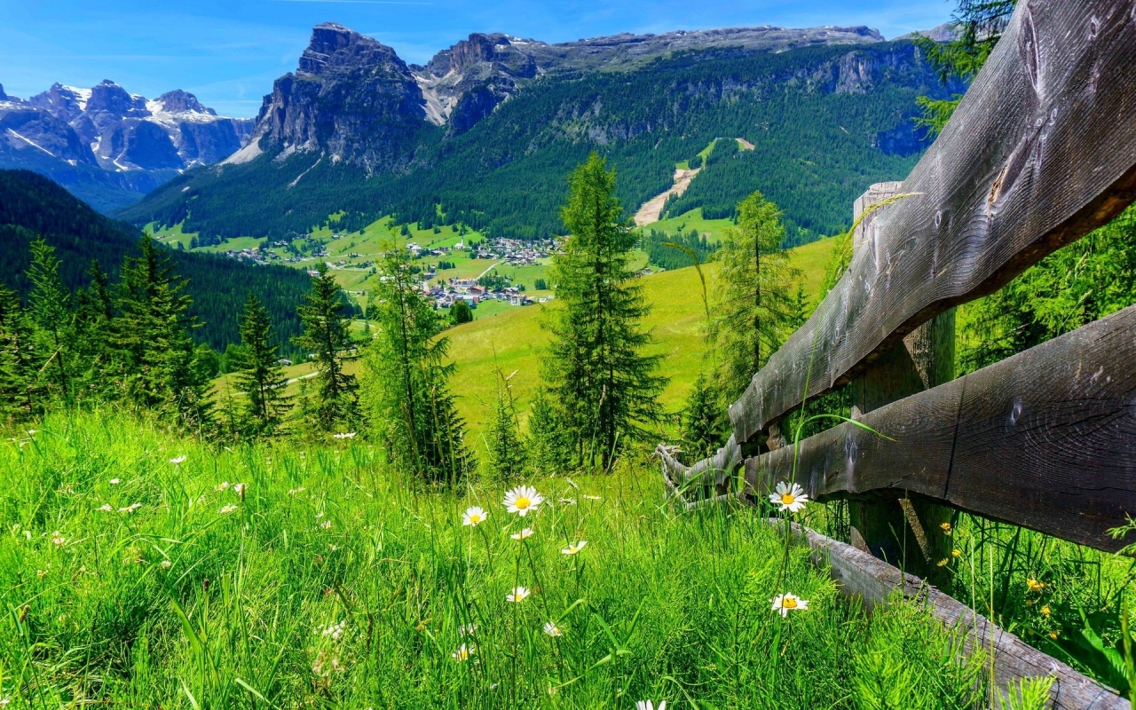 Spring Mountain Landscape for 1280 x 800 widescreen resolution