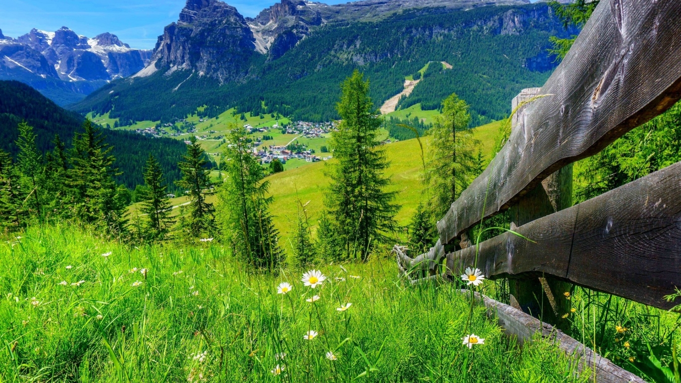 Spring Mountain Landscape for 1366 x 768 HDTV resolution