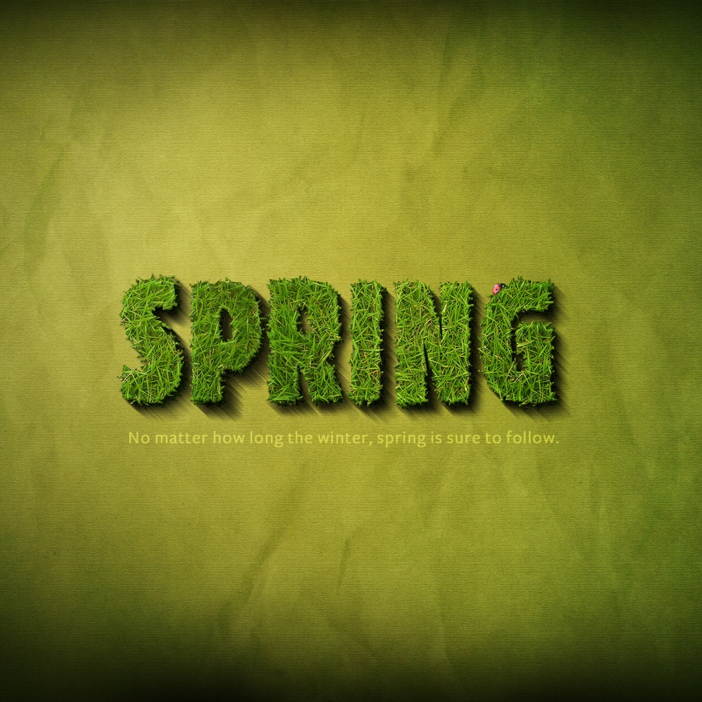 Spring Time Background for 1024 x 1024 iPad resolution