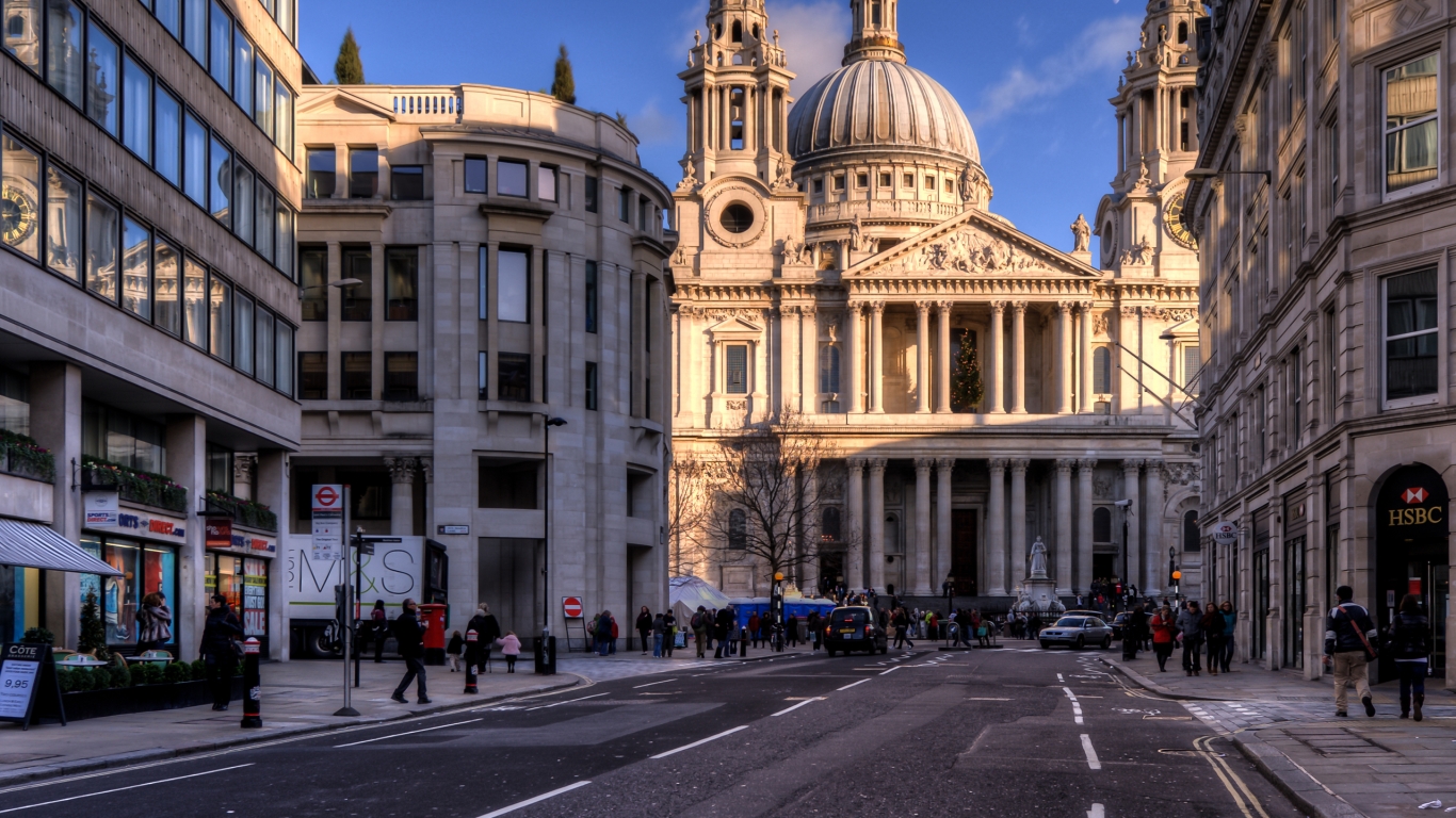 St Pauls Cathedral London for 1366 x 768 HDTV resolution