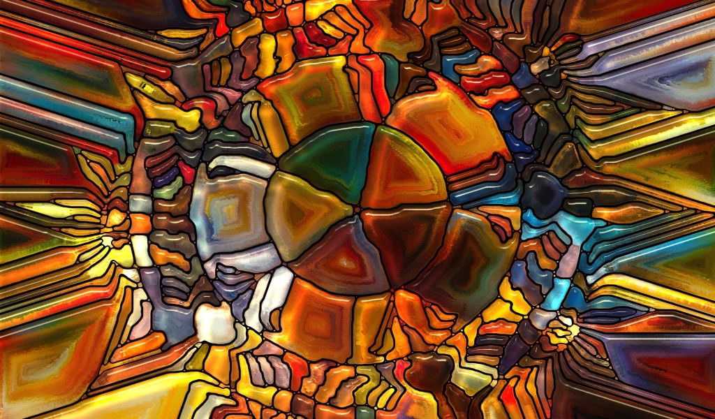 Stained Glass for 1024 x 600 widescreen resolution