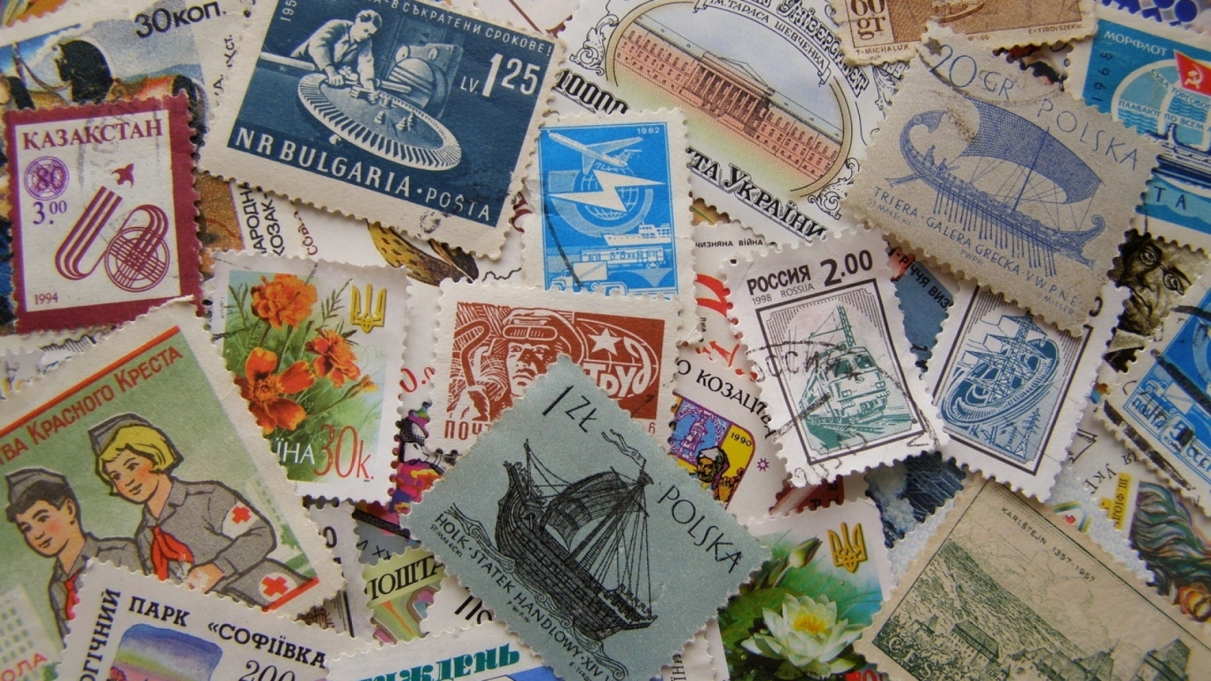 Stamps Collection for 1366 x 768 HDTV resolution