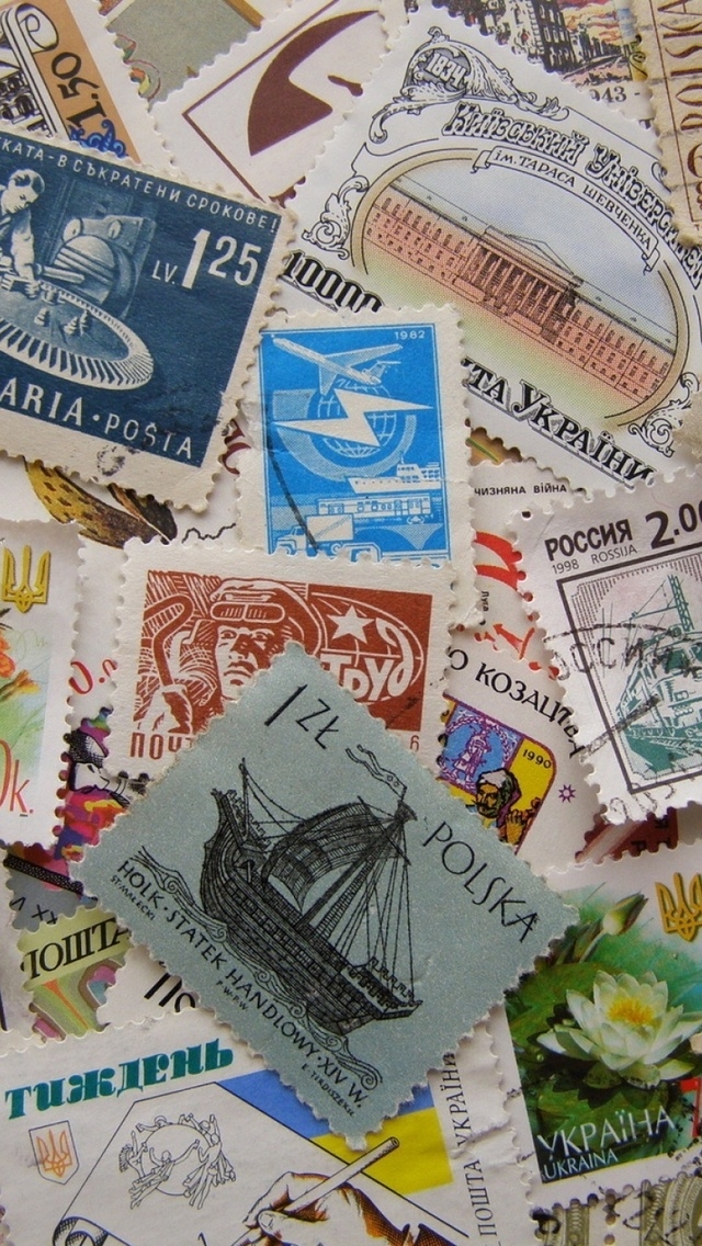 Stamps Collection for 640 x 1136 iPhone 5 resolution