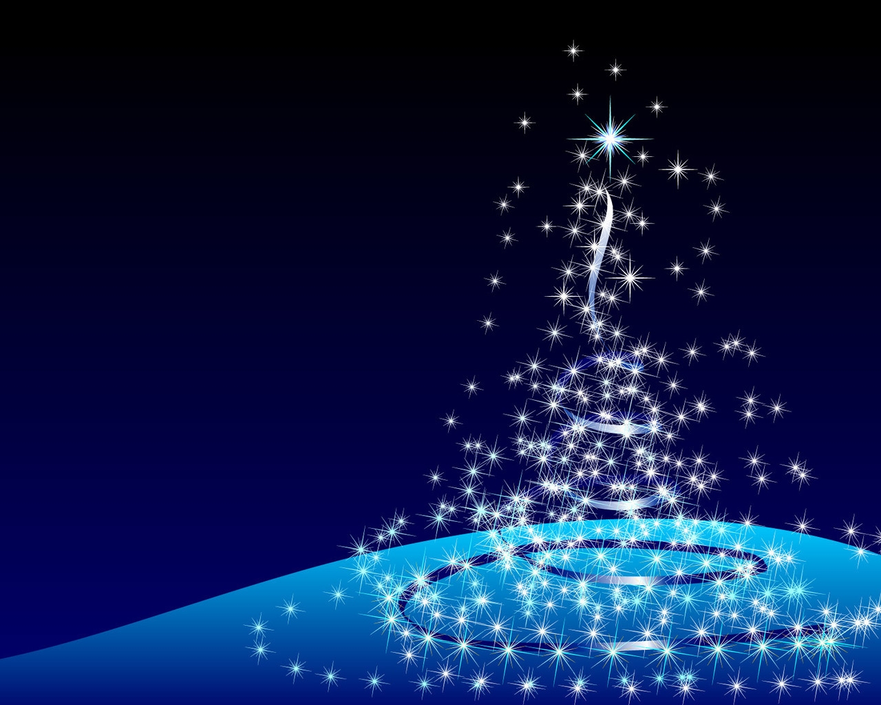 Star Christmas Tree for 1280 x 1024 resolution