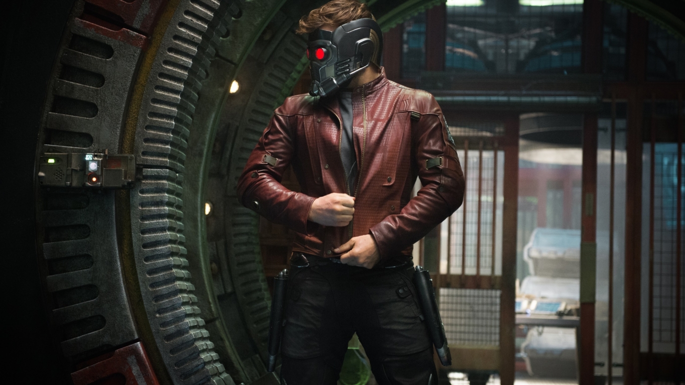 Star Lord Guardians of the Galaxy for 1366 x 768 HDTV resolution