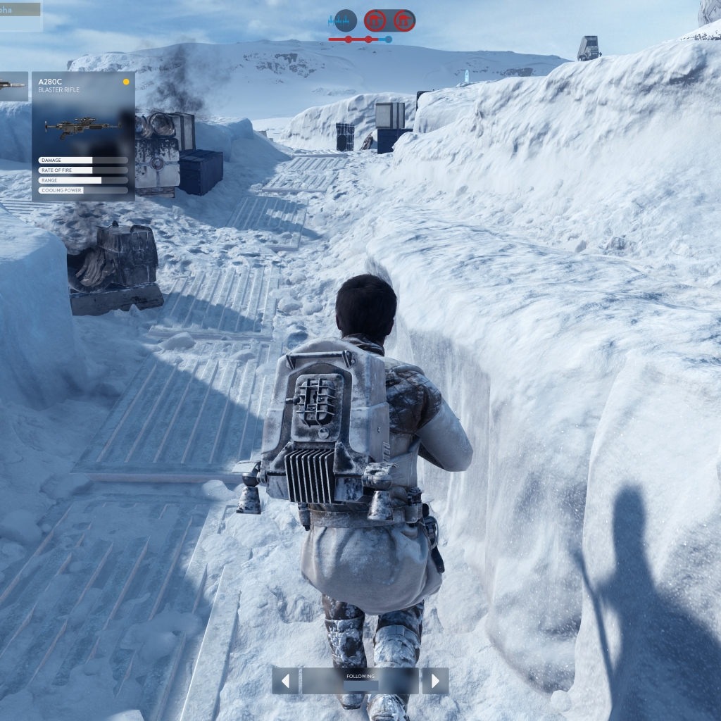 Star Wars Battlefront Gameplay Main Character for 1024 x 1024 iPad resolution