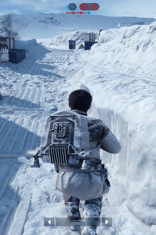 Star Wars Battlefront Gameplay Main Character for 640 x 960 iPhone 4 resolution