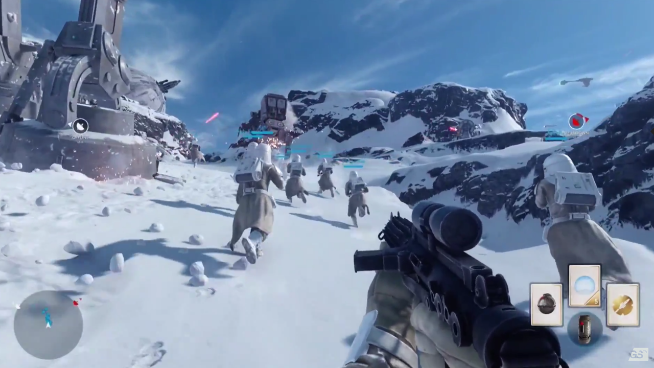 Star Wars Battlefront In Game for 1280 x 720 HDTV 720p resolution