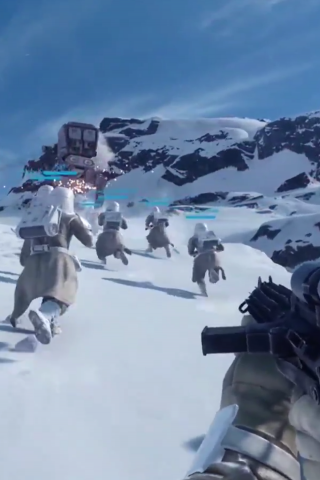 Star Wars Battlefront In Game for 320 x 480 iPhone resolution