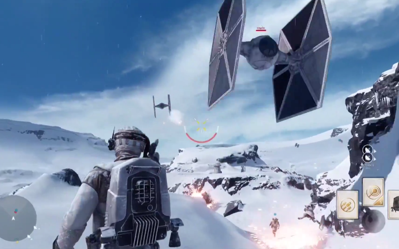 Star Wars Battlefront Scene for 1280 x 800 widescreen resolution
