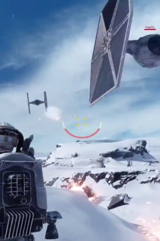 Star Wars Battlefront Scene for 320 x 480 iPhone resolution