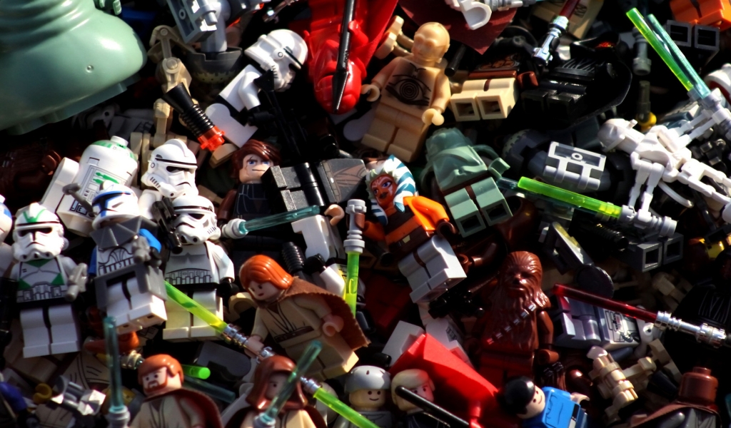 Star Wars Lego Characters for 1024 x 600 widescreen resolution