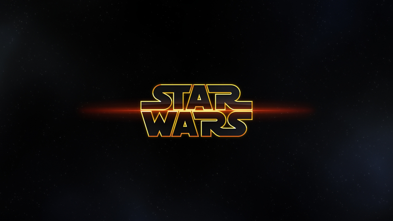 Star Wars Logo for 1366 x 768 HDTV resolution