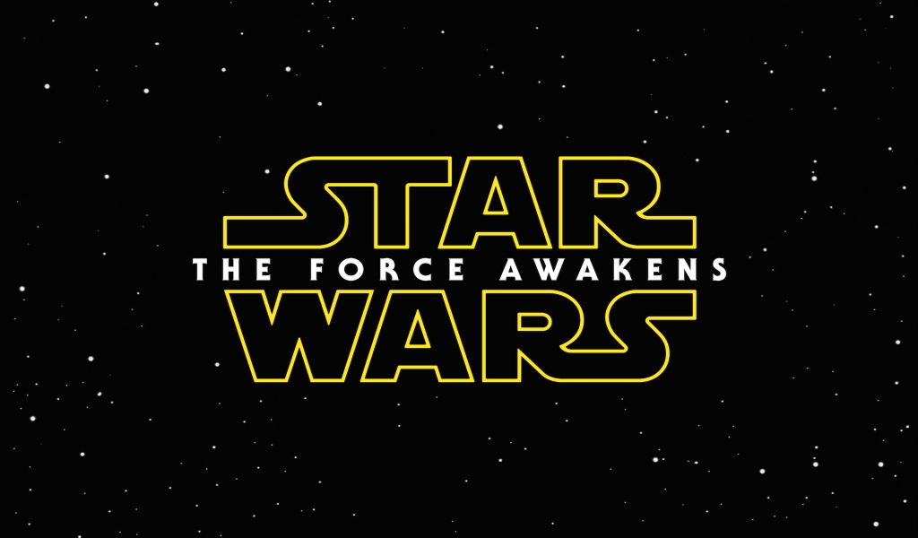 Star Wars The Force Awakens Logo for 1024 x 600 widescreen resolution