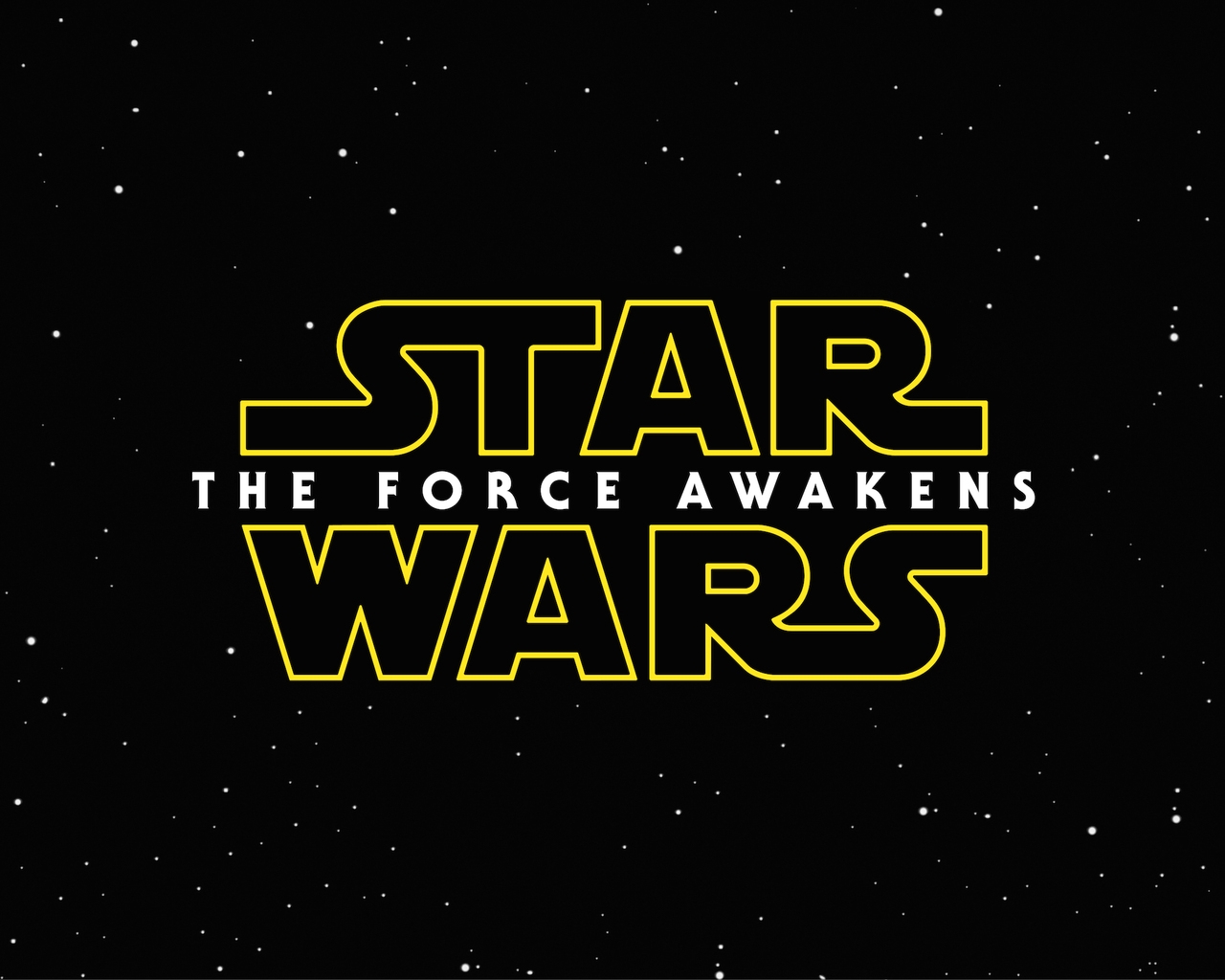 Star Wars The Force Awakens Logo for 1280 x 1024 resolution