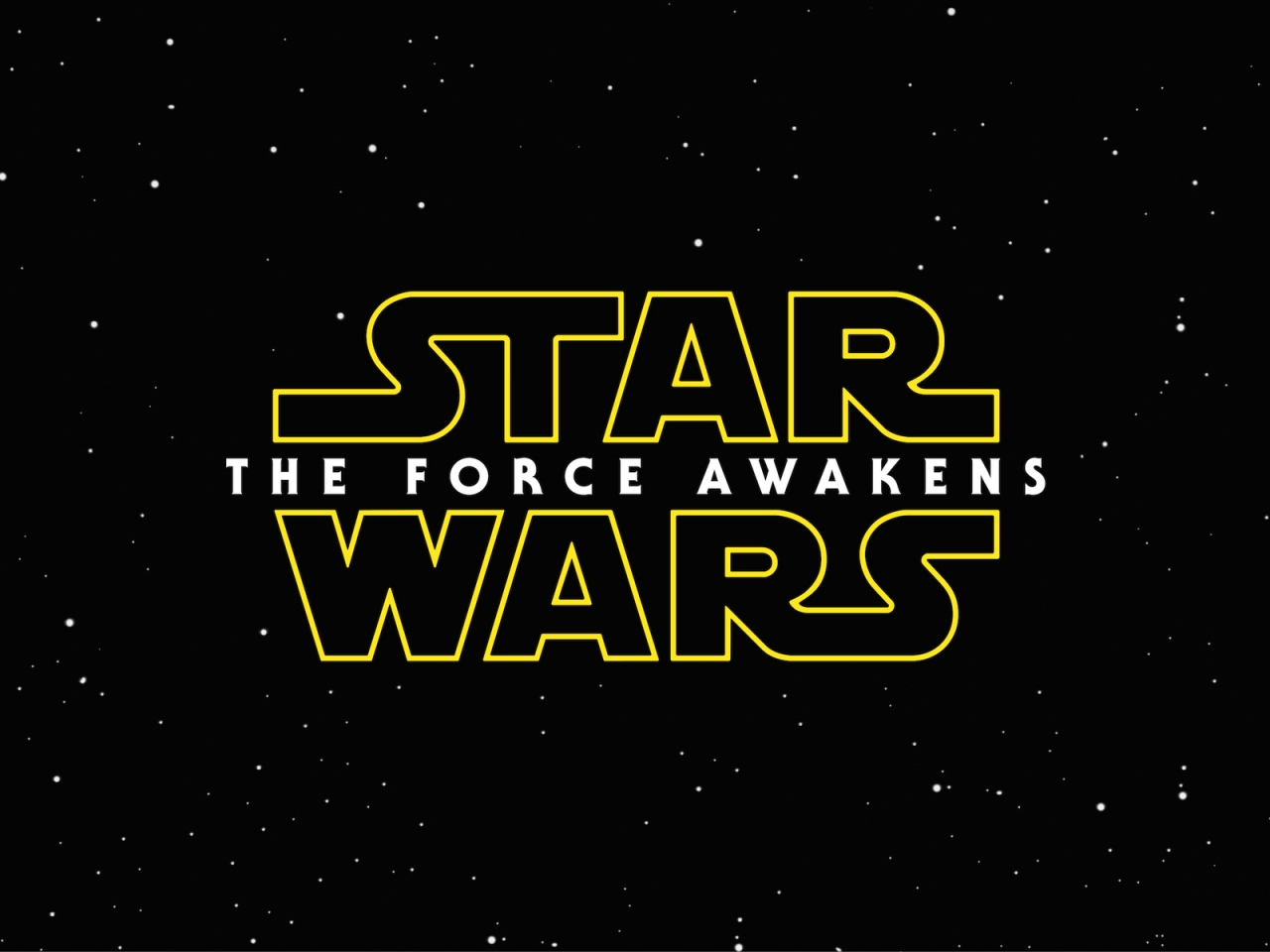 Star Wars The Force Awakens Logo for 1280 x 960 resolution