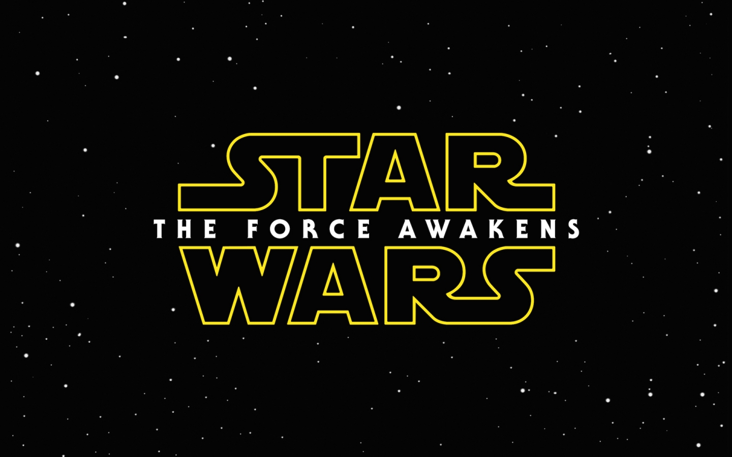 Star Wars The Force Awakens Logo for 1440 x 900 widescreen resolution