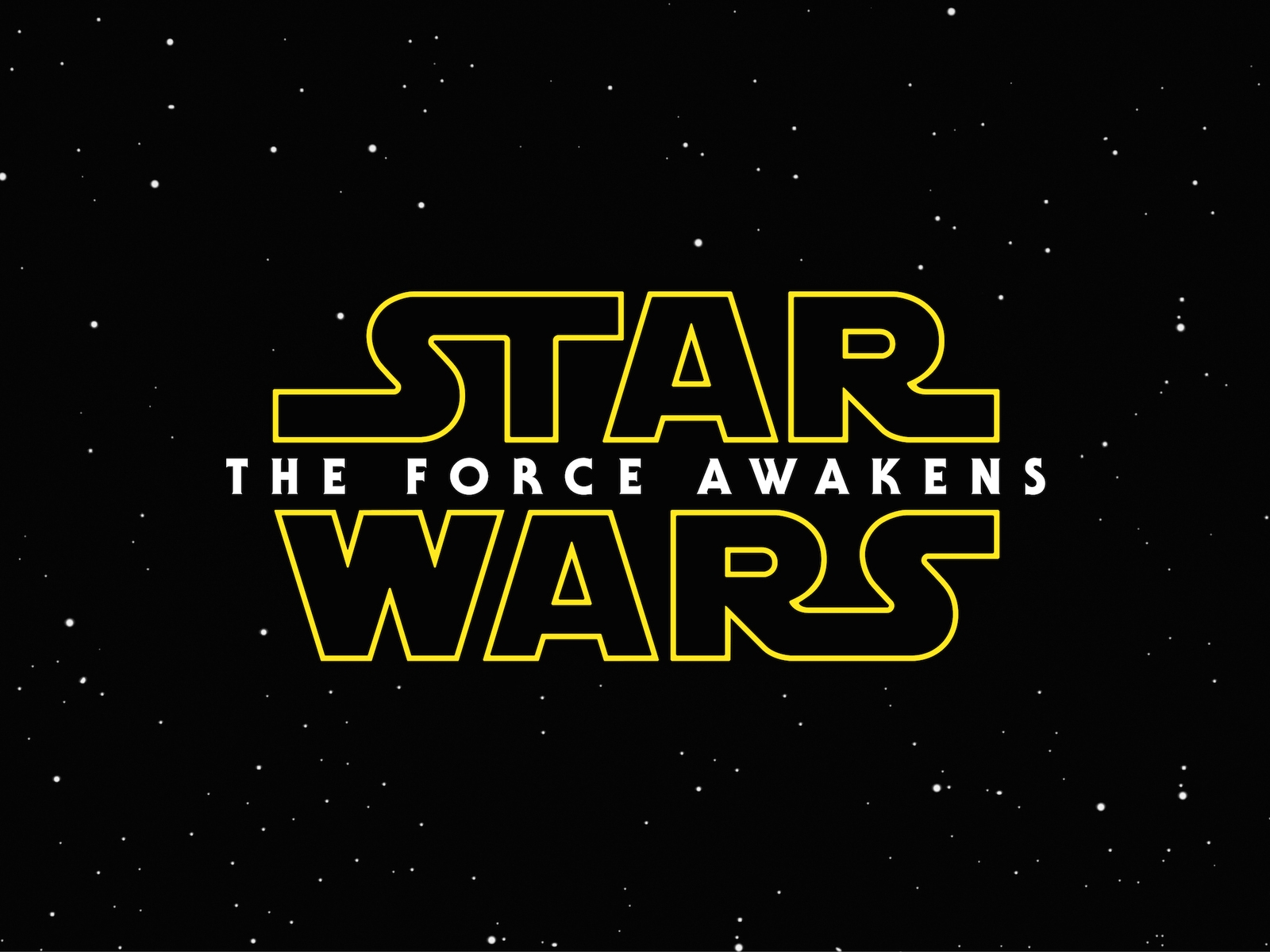 Star Wars The Force Awakens Logo for 1600 x 1200 resolution