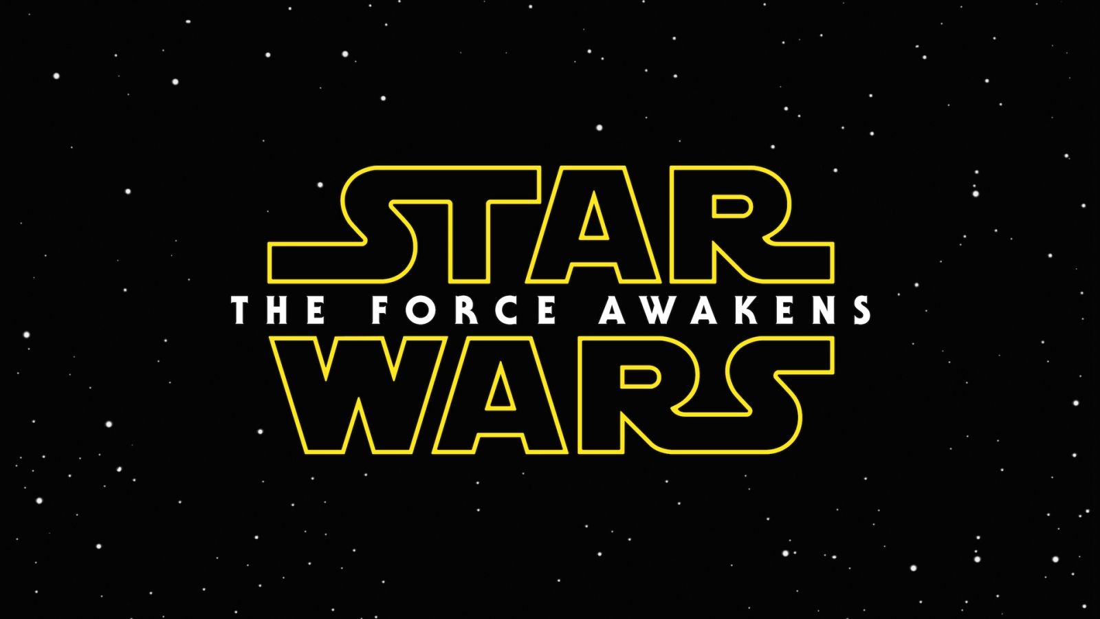 Star Wars The Force Awakens Logo for 1600 x 900 HDTV resolution
