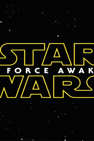 Star Wars The Force Awakens Logo for 320 x 480 iPhone resolution