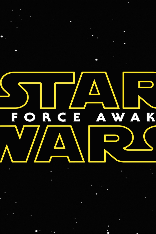 Star Wars The Force Awakens Logo for 640 x 960 iPhone 4 resolution