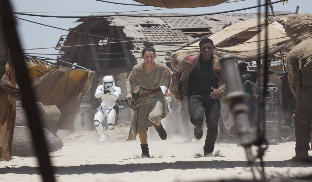 Star Wars The Force Awakens Movie Scene for 1024 x 600 widescreen resolution