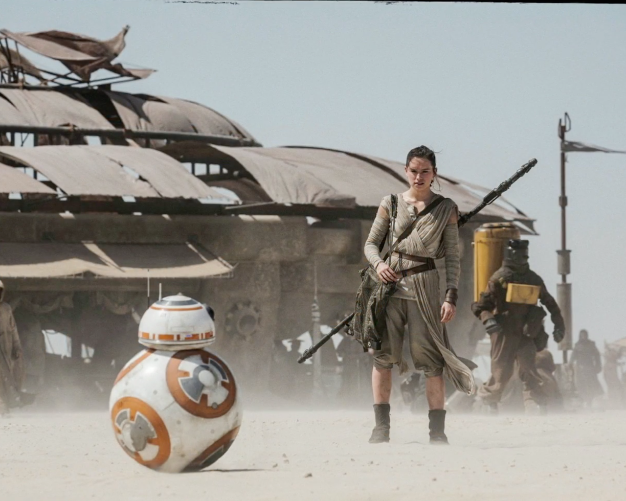 Star Wars The Force Awakens R2D2 for 1280 x 1024 resolution