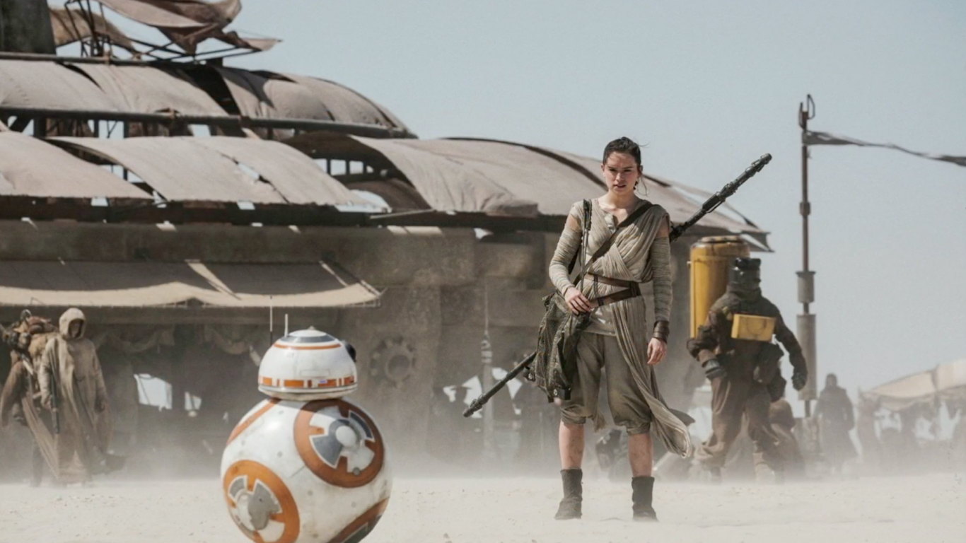 Star Wars The Force Awakens R2D2 for 1366 x 768 HDTV resolution