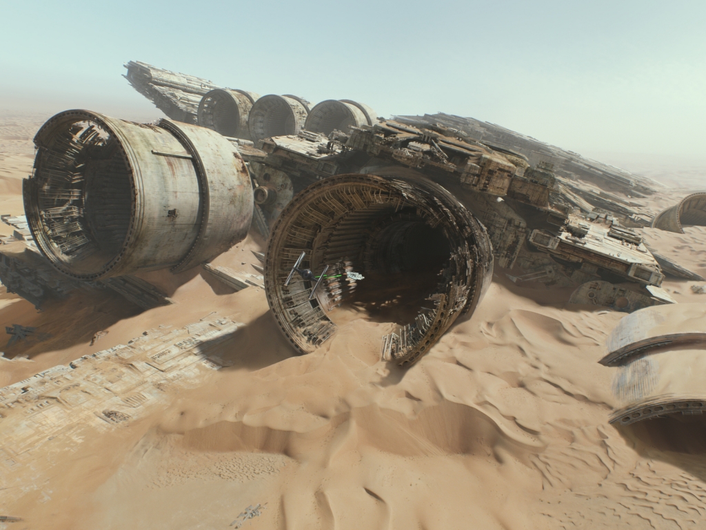 Star Wars The Force Awakens Ship for 1024 x 768 resolution