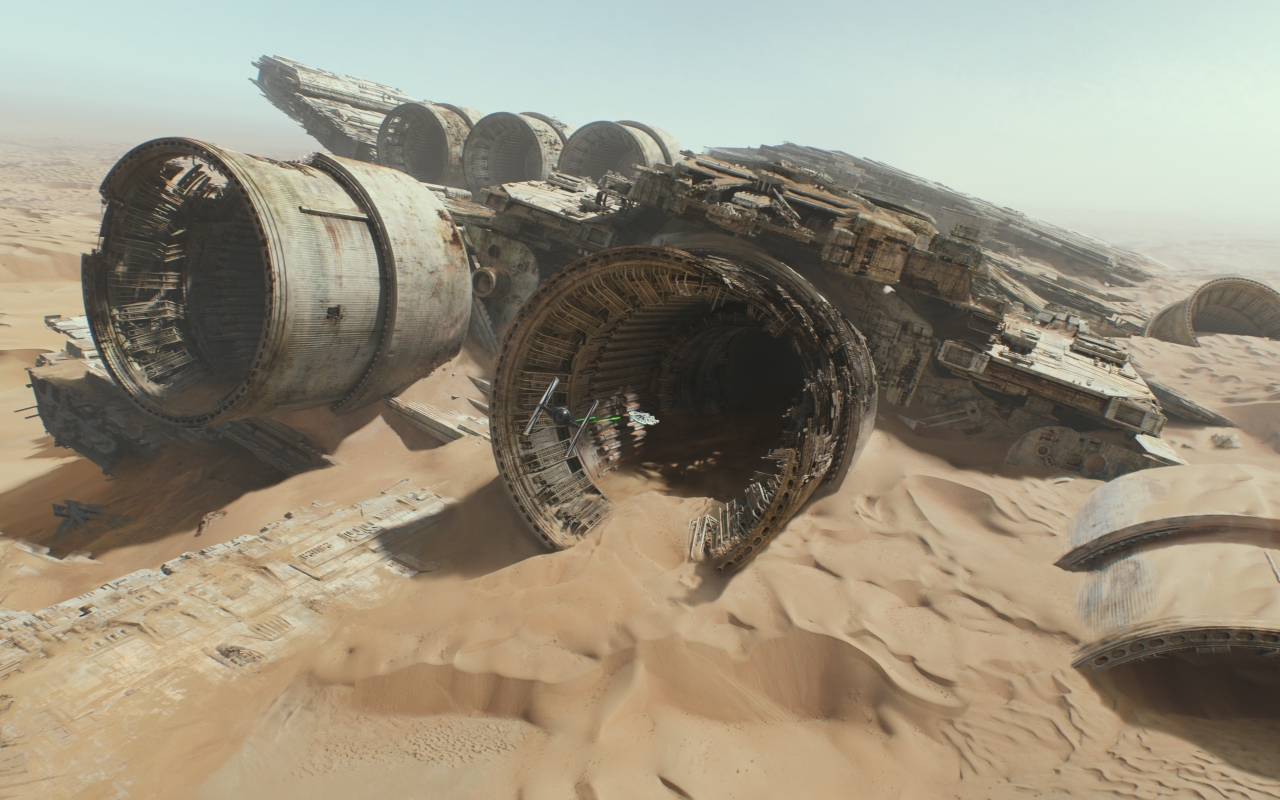 Star Wars The Force Awakens Ship for 1280 x 800 widescreen resolution