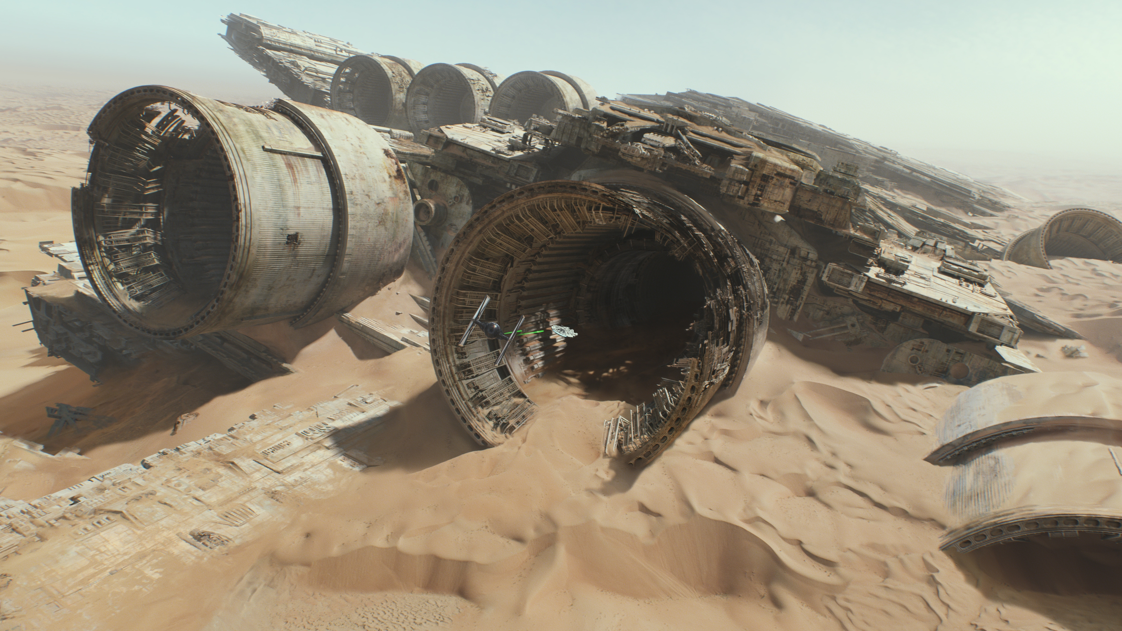 Star Wars The Force Awakens Ship for 3840 x 2160 Ultra HD resolution