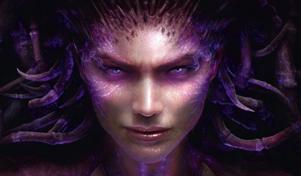 Starcraft 2 Heart of the Swarm for 1024 x 600 widescreen resolution