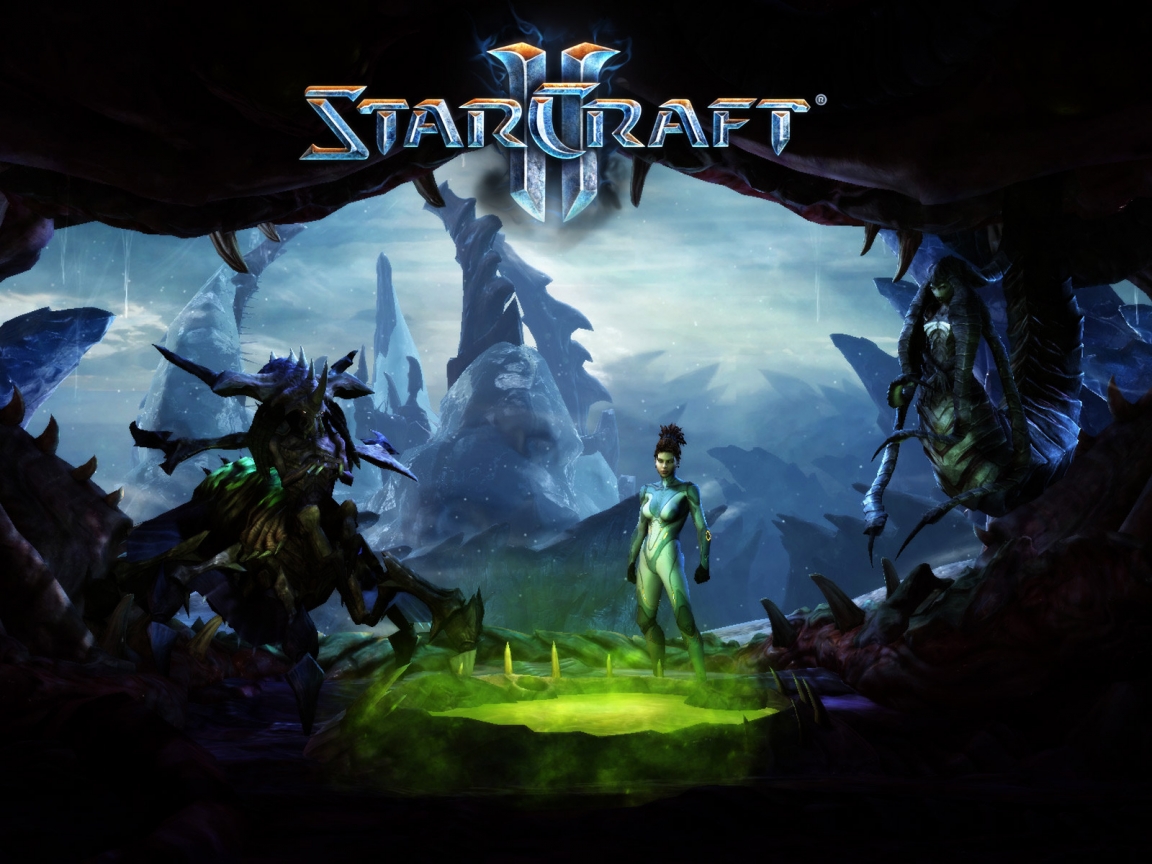 Starcraft II Heart of the Swarm for 1152 x 864 resolution