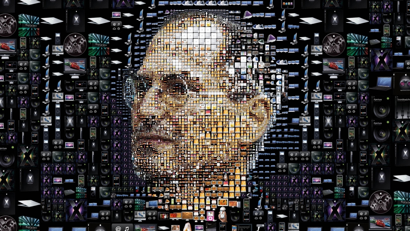 Steve Jobs for 1366 x 768 HDTV resolution
