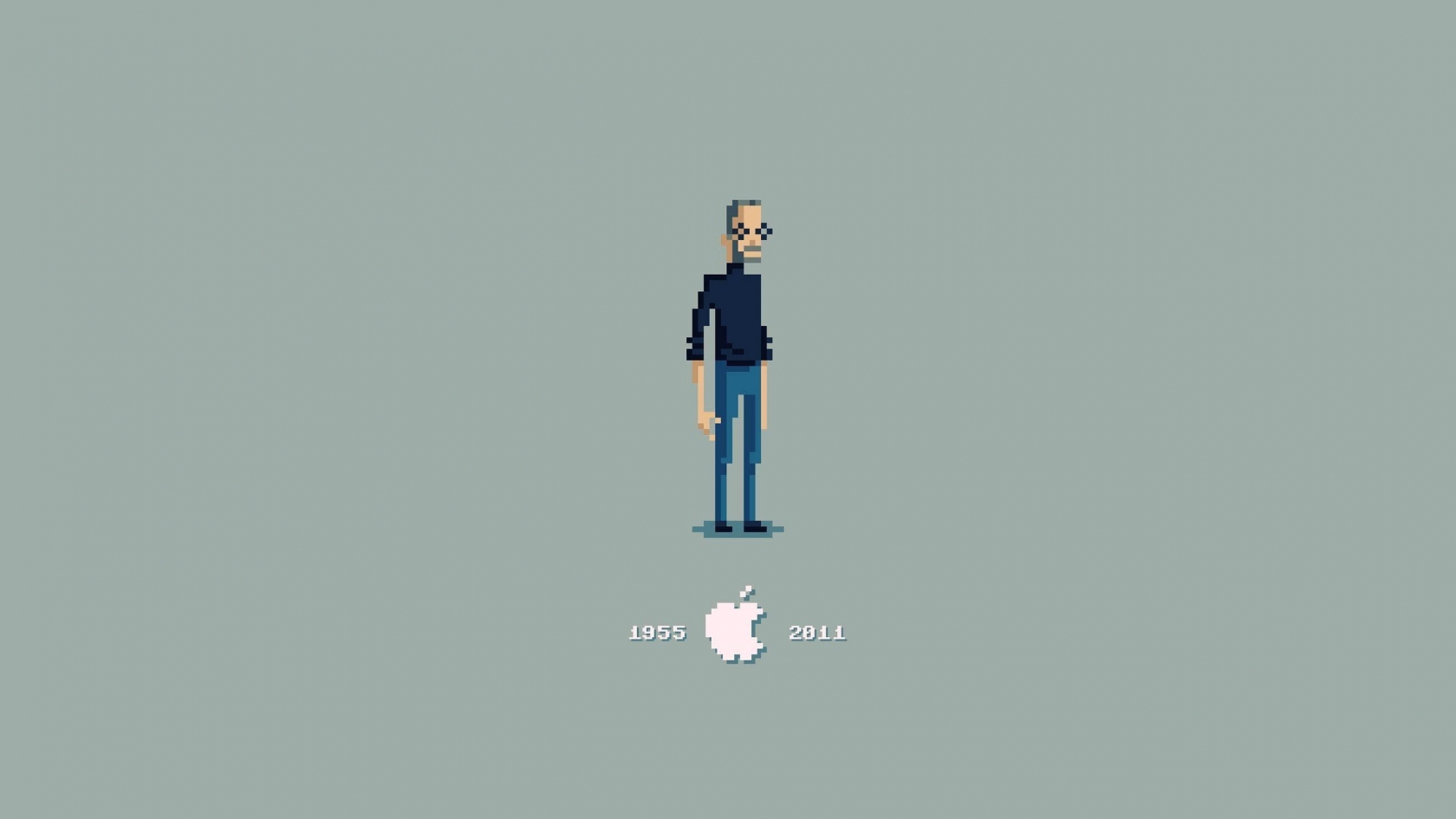 Steve Jobs Pixelated for 1680 x 945 HDTV resolution