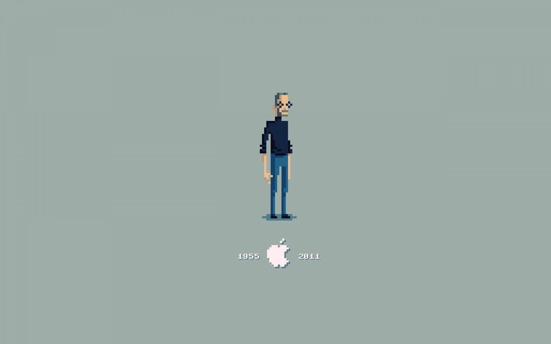 Steve Jobs Pixelated for 1920 x 1200 widescreen resolution