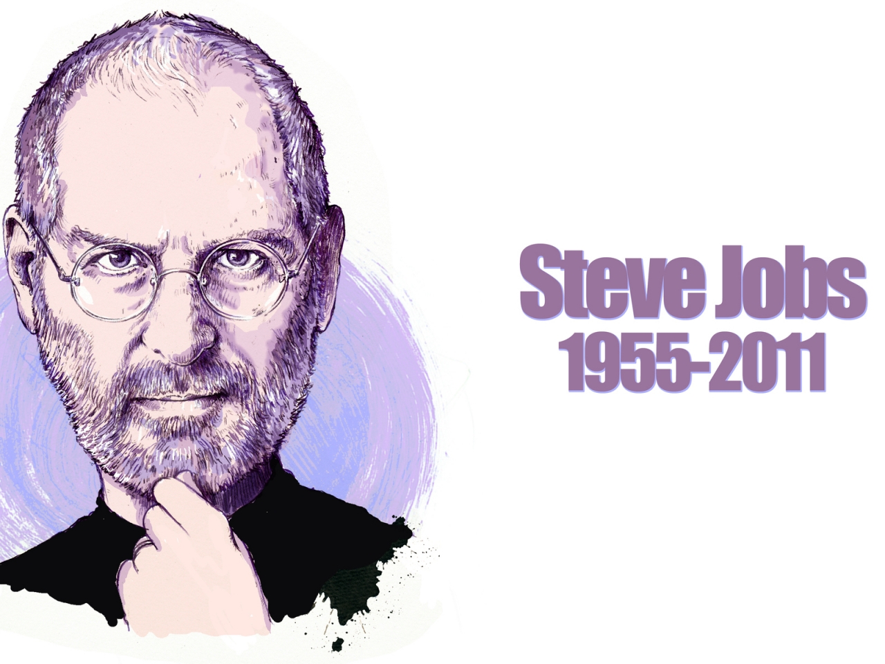 Steve Jobs Portrait for 1280 x 960 resolution