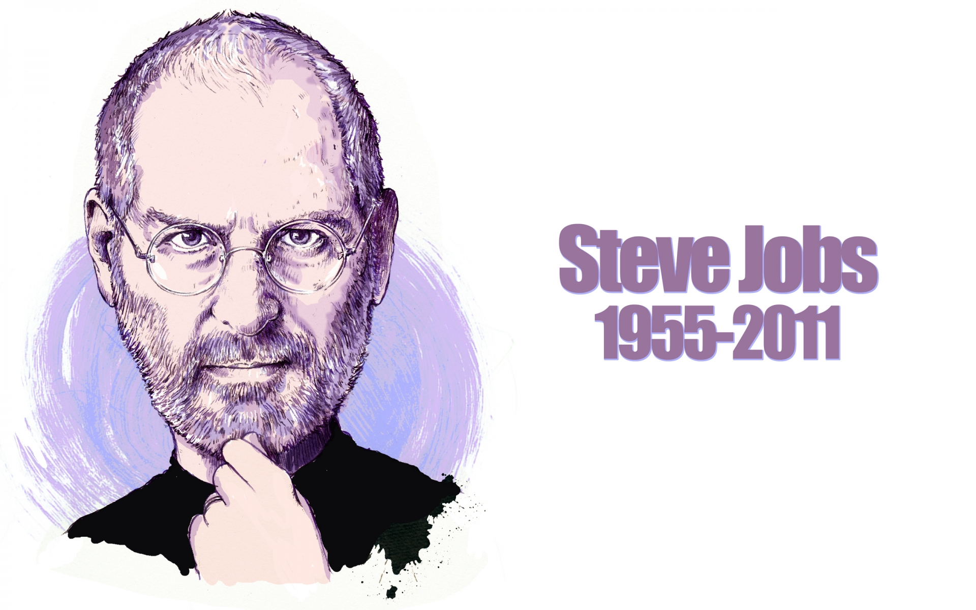 Steve Jobs Portrait for 1920 x 1200 widescreen resolution
