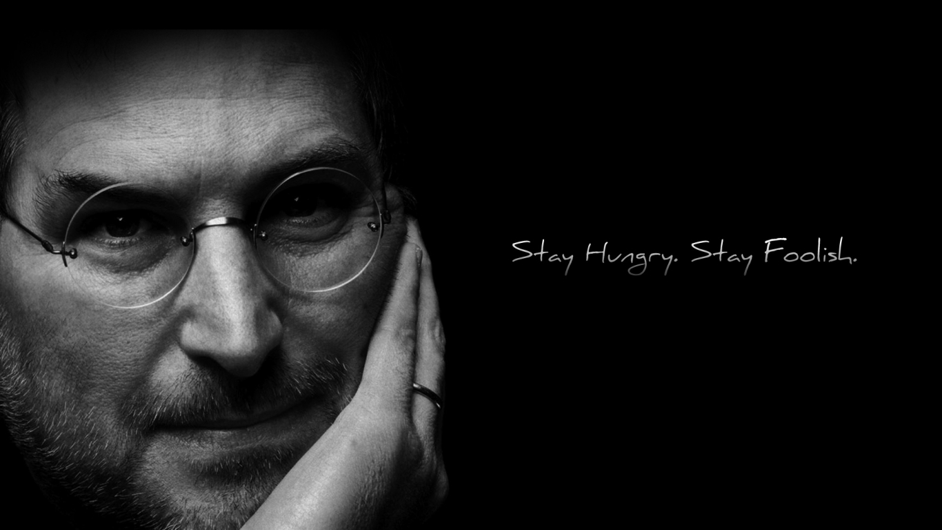 Steve Jobs Quote for 1366 x 768 HDTV resolution