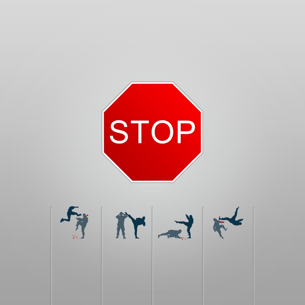 Stop Violence for 1024 x 1024 iPad resolution
