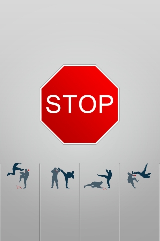 Stop Violence for 320 x 480 iPhone resolution