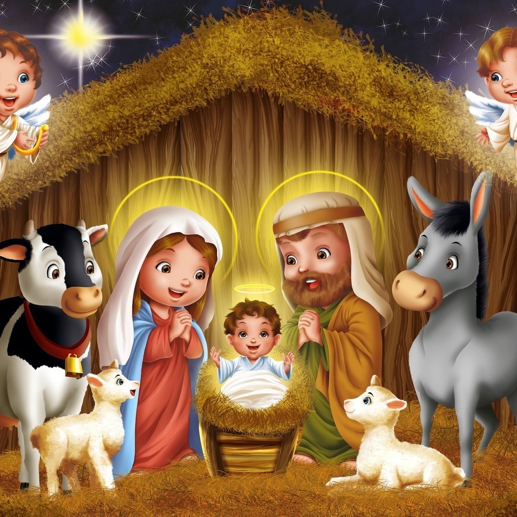 Story Birth of Jesus Christ for 1024 x 1024 iPad resolution