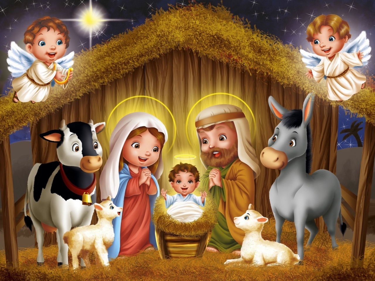 Story Birth of Jesus Christ for 1280 x 960 resolution