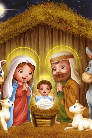 Story Birth of Jesus Christ for 320 x 480 iPhone resolution