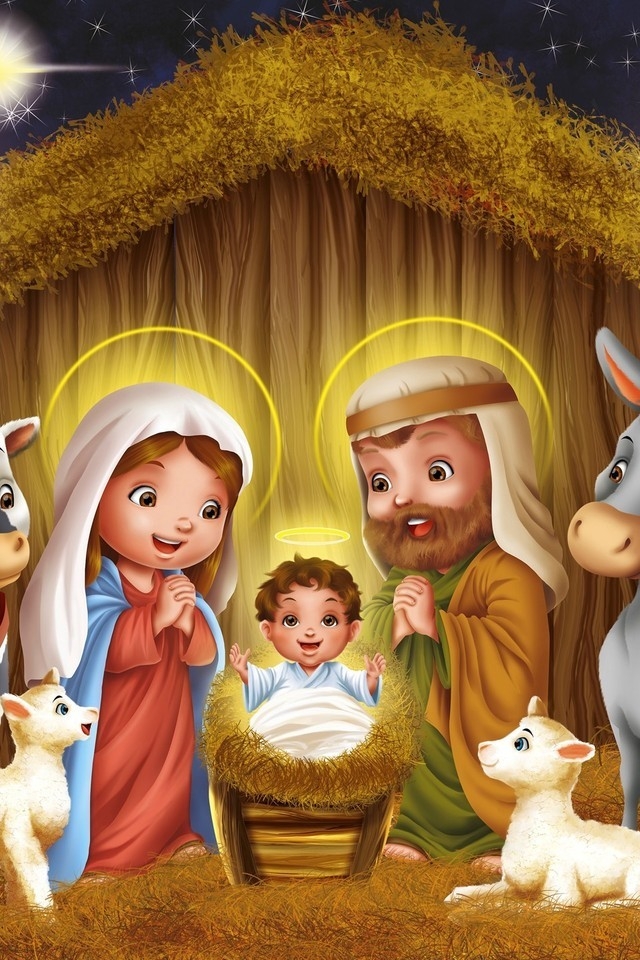 Story Birth of Jesus Christ for 640 x 960 iPhone 4 resolution