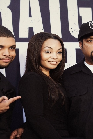 Straight Outta Compton O'Shea Jackson and Ice Cube for 320 x 480 iPhone resolution
