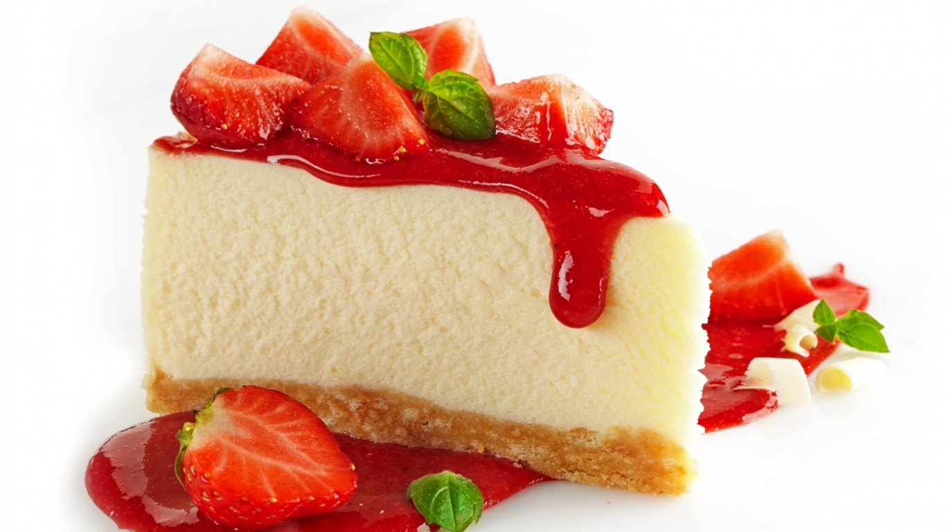 Strawberry Cheesecake  for 1366 x 768 HDTV resolution