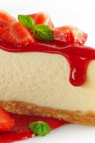Strawberry Cheesecake  for 320 x 480 iPhone resolution